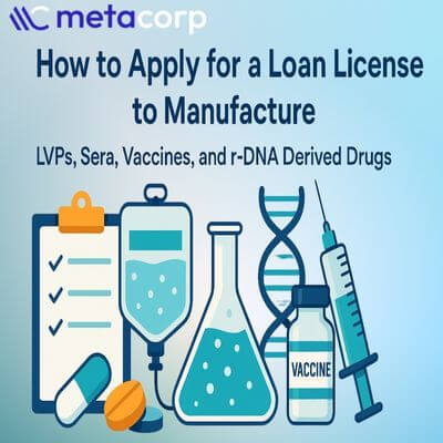 How to get a Loan License to Manufacture LVPs, Sera, Vaccines, and r-DNA Derived Drugs